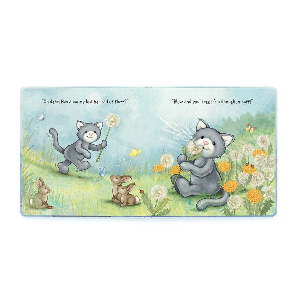 Jellycat When I Wonder Book and Bashful Kitty Medium Discover Grau | Deutschland  697-UGBYKR